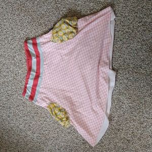 Matilda Jane MJC Serendipity Pepper Ann Picnic Plaid A-Line Pull-On Skirt sz 12